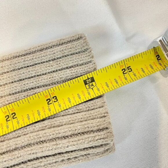 Gap Womens Beige Wool Blend Cowl Neck Sweater Size S With 1/4 Zip Collar - Picture 7 of 8